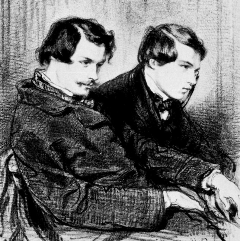 Jules et Edmond de Goncourt - crédits : J.R. Freeman/ British Museum