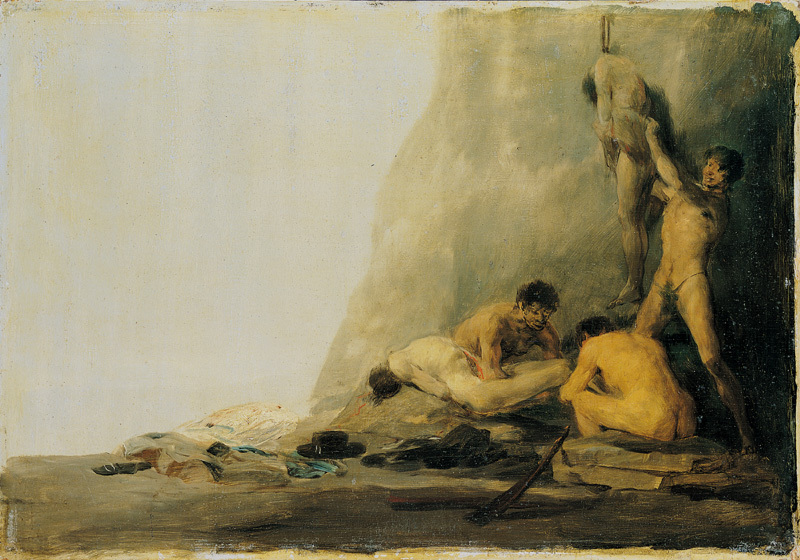 Les Cannibales, F. Goya - crédits : C. Choffet, Musée des Beaux-Arts et d'Archéologie, Besançon