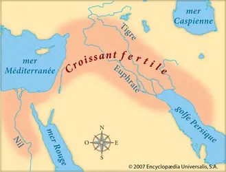 Croissant fertile - crédits : © Encyclopædia Universalis France