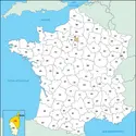 Haute-Corse : carte de situation - crédits : © Encyclopædia Universalis France