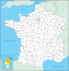Haute-Corse : carte de situation - crédits : © Encyclopædia Universalis France