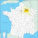 Marne : carte de situation - crédits : © Encyclopædia Universalis France