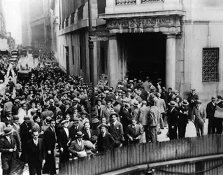 Krach de Wall Street, 1929 - crédits : Fox Photos/ Getty Images