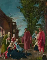 <em>Le Christ prenant congé de sa mère</em>, peinture d'Albrecht Altdorfer - crédits : Fine Art Images/ Heritage Images/ Getty Images