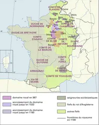 Domaine royal et royaume de France - crédits : Encyclopædia Universalis France