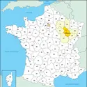 Haute-Marne : carte de situation - crédits : © Encyclopædia Universalis France