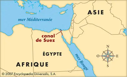 Canal de Suez - crédits : © Encyclopædia Universalis France
