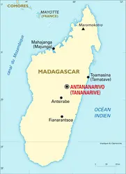 Madagascar : carte générale - crédits : Encyclopædia Universalis France