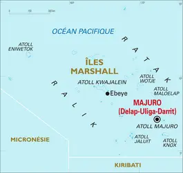 Marshall (îles) : carte générale - crédits : Encyclopædia Universalis France