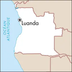 Luanda : carte de situation - crédits : © Encyclopædia Universalis France