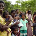 Réfugiés tamouls - crédits : © Gamini Obeysekera/ AFP