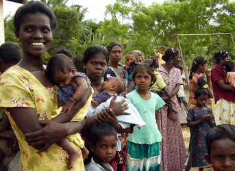 Réfugiés tamouls - crédits : © Gamini Obeysekera/ AFP