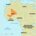 Mali : carte de situation - crédits : Encyclopædia Universalis France