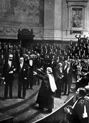 Lister et Pasteur reçus solennellement à la Sorbonne - crédits : Hulton Archive/ Getty Images