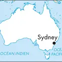 Sydney : carte de situation - crédits : © Encyclopædia Universalis France