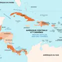 Amérique centrale et Caraïbes : carte générale - crédits : Encyclopædia Universalis France