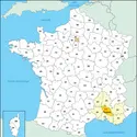Vaucluse : carte de situation - crédits : © Encyclopædia Universalis France