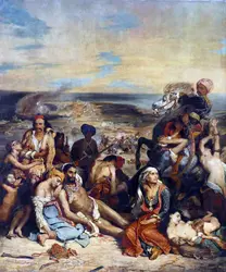 <em>Scènes des massacres de Scio</em>, Delacroix - crédits : © Universal History Archive/ Universal Images Group/ Getty Images