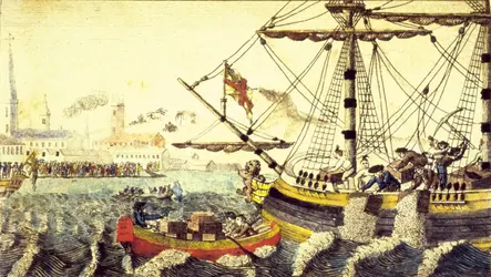 Boston Tea Party, 1773 - crédits : MPI/ Getty Images