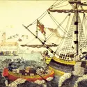 Boston Tea Party, 1773 - crédits : MPI/ Getty Images