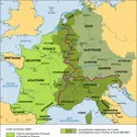 Traité de Verdun, 843 - crédits : Encyclopædia Universalis France