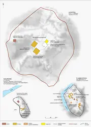 Plan de 3 villes de Mésopotamie - crédits : Encyclopædia Universalis France