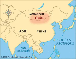 Désert de Gobi - crédits : © Encyclopædia Universalis France