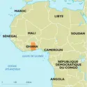 Ghana : carte de situation - crédits : Encyclopædia Universalis France