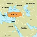 Turquie : carte de situation - crédits : Encyclopædia Universalis France