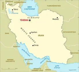Iran : carte générale - crédits : Encyclopædia Universalis France