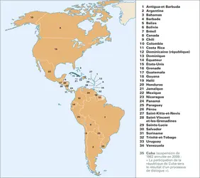 OEA (Organisation des États américains) - crédits : Encyclopædia Universalis France