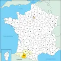 Hautes Pyrénées : carte de situation - crédits : © Encyclopædia Universalis France