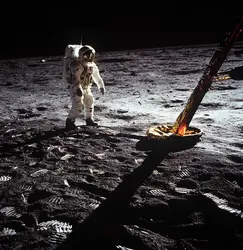 Edwin Aldrin sur la Lune - crédits : NASA