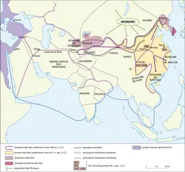 Empire des Han - crédits : © Encyclopædia Universalis France