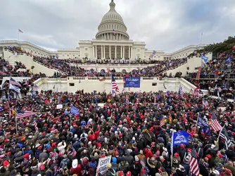 Assaut contre le Capitole à Washington, 2021 - crédits : Tayfun Coskun/  Anadolu Agency/ AFP