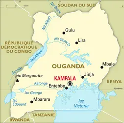 Ouganda : carte générale - crédits : Encyclopædia Universalis France