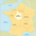 Centre-Val de Loire : carte de situation - crédits : Encyclopædia Universalis France