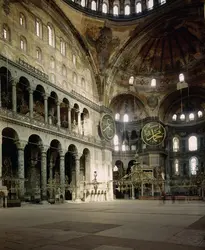 Sainte-Sophie, Istanbul, Turquie, vue intérieure - crédits :  Bridgeman Images 