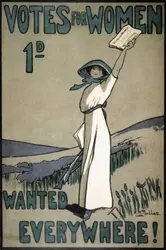 Affiche pour le droit de vote des femmes - crédits : © Museum of London/ Heritage Images/ Getty Images