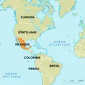 Mexique : carte de situation - crédits : Encyclopædia Universalis France