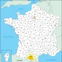 Ariège : carte de situation - crédits : © Encyclopædia Universalis France