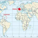 Guadeloupe : carte de situation - crédits : © Encyclopædia Universalis France