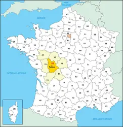 Vienne : carte de situation - crédits : © Encyclopædia Universalis France
