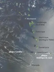 Arc insulaire des Petites Antilles - crédits : © NASA/ GSFL