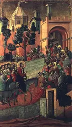 L’Entrée du Christ à Jérusalem, Duccio di Buoninsegna - crédits :  Bridgeman Images 