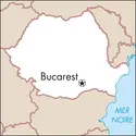 Bucarest : carte de situation - crédits : © Encyclopædia Universalis France