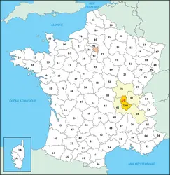 Rhône : carte de situation - crédits : © Encyclopædia Universalis France
