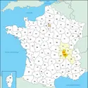 Rhône : carte de situation - crédits : © Encyclopædia Universalis France