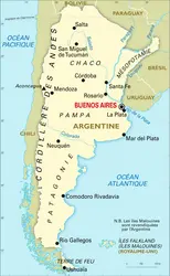 Argentine : carte générale - crédits : Encyclopædia Universalis France