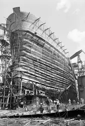 Chantier naval - crédits : Express/ Hulton Archive/ Getty Images